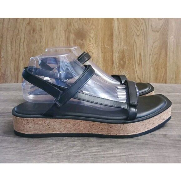 A New Day Nova Black Strappy Sandals Straps Womens Size 10 - Picture 1 of 11